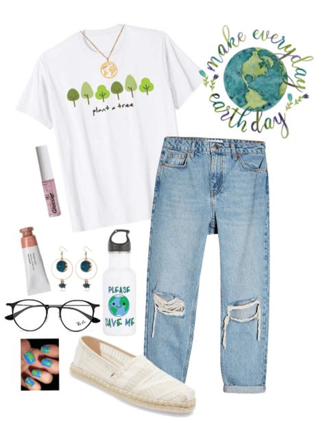 Earth Day Outfit Ideas, Earth Day Outfit, Natural Layers, F1 Wag, Day Outfit Ideas, Outfit Chic, Green Spring, Street Style Trends, Outfit Maker