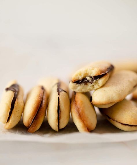 How to Make Homemade Milano Cookies - Brit's Bites Milano Cookies, Vegan Condiments, Vegan Butter, Dark Chocolate Chips, How To Make Homemade, Baking Sheets, Favorite Cookies, Baking Sheet, Melting Chocolate