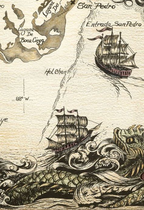 ❥ڿڰۣ— Old Pirate, Pirate Map, A Pirates Life For Me, Navi A Vela, A Pirates Life, Pirates Life For Me, Pirates Life, Pirate Ships, Art Carte