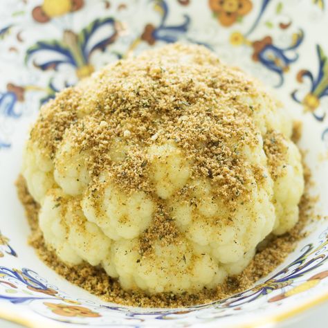 Steamed Cauliflower Steamed Cauliflower Recipes, Steamed Cauliflower Rice Recipes, Blanching Cauliflower, Cauliflower With Bread Crumbs, Steamed Cauliflower With Cheese, Ricotta Cookies, Fried Bread, Steamed Cauliflower, Egg Pasta