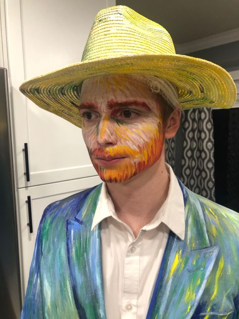 Carnaval Makeup, College Halloween Costume Ideas, College Halloween Costume, Costume Carnaval, Clever Halloween, Clever Halloween Costumes, Arte Van Gogh, College Halloween, Diy Halloween Costume