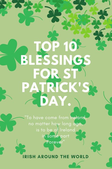 Many of you loved my post of the best Irish sayings, well today I have my top 10 Irish blessings and wishes for St Patrick's day.  Rather than sharing hundreds of Irish blessings with you for St Patrick's day, I thought it would be better to give you my top 10. Irish Blessing Quotes Prayer, Short Irish Sayings, St Patrick Quotes, St Patrick Prayer, Irish Blessing Quotes, Patrick Quotes, Irish Prayer, Irish Sayings, Irish Blessings