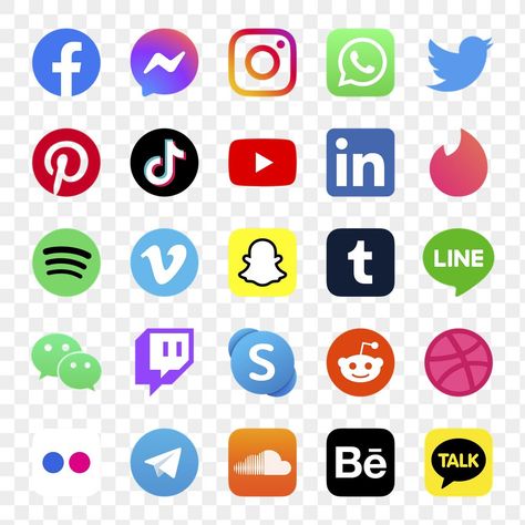 Social Media Icons Png, Icons Social Media, Social Media Icons Vector, Warehouse Design, Hair Png, Youtube Logo, Media Icon, Social Media Logos, Creative Icon