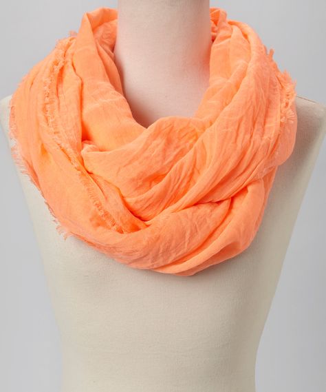 Coral scarf Coral Scarf, Shades Of Orange, Contemporary Fashion, Infinity Scarf, Ponchos, Fashion Sense, Fashion Nails, Pretty Outfits, Style Me