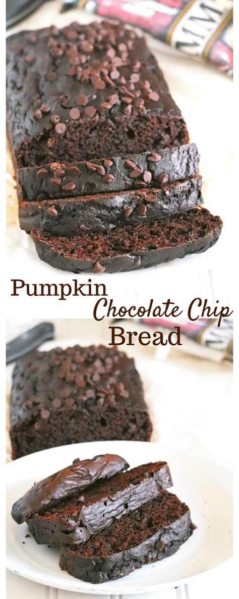 Healthy Meals Ideas, Muffins Blueberry, Muffins Recipes, Chocolate Chip Bread, Pumpkin Chocolate Chip Bread, Homemade Breads, Meals Ideas, Chocolate Pumpkin, Pumpkin Chocolate Chip