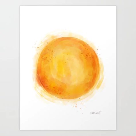 Digitally created bright and positive watercolour sun art to bring more vibrancy to your home this season! Sun Watercolor Painting, Watercolour Sun, Painting Of Sun, Watercolor Painting Easy, Sun Watercolor, Tattoo 2023, Sun Painting, Paper Collage Art, Sun Art