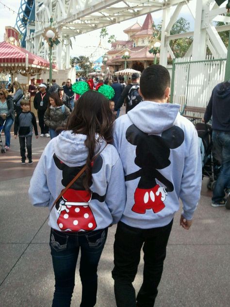 The amazing sweaters I got me and my boyfriend!! Minnie and Mickey love!! Sweater Quotes, Disney Ootd, I Got Me, Quotes For Couples, Me And My Boyfriend, Mickey Love, Minnie And Mickey, Disney Fanatic, Matching Couple Outfits