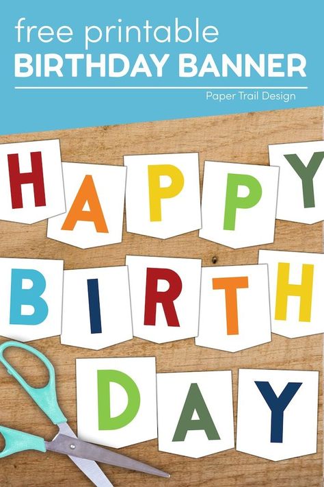 Birthday Banner Templates Free Printable, Rainbow Birthday Banner Free Printable, Printable Birthday Banner Template, Felt Happy Birthday Banner Diy, Happy Birthday Letters Printable Free, Printable Happy Birthday Banner Letters, Happy Birthday Sign Printable, Free Printable Birthday Banner, Diy Happy Birthday Banner