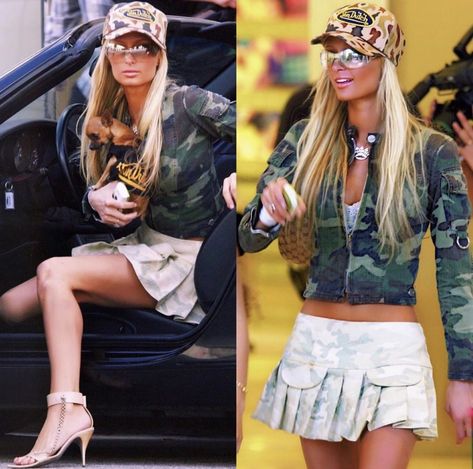 Hiking Outfit Women Winter, Y2k Fashion Early 2000s Outfit, Paris Hilton Outfits, 2000s Mini Skirt, Paris Hilton Style, Y2k Fashion Early 2000s, Y2k Princess, Early 2000s Style, 00s Style