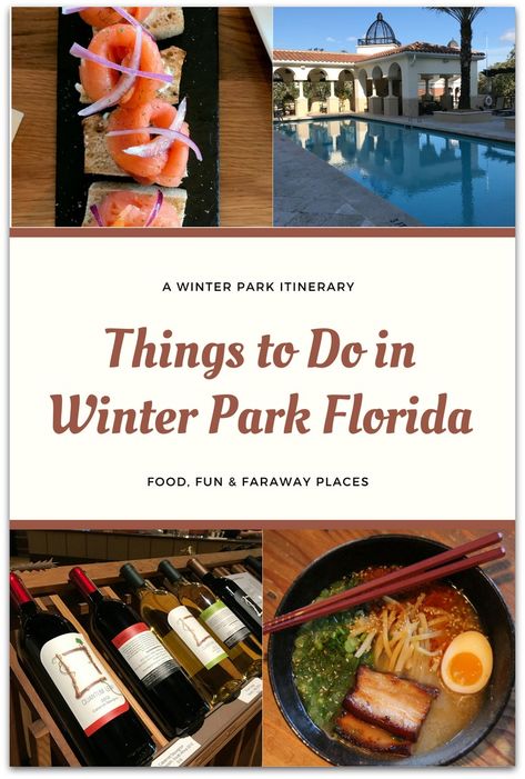 Looking for things to do in Winter Park Florida? I have to admit, when I first moved to Florida, I had never heard of Winter Park. #FamilyTravel #FloridaTravel #FloridaVacation Winter Park Florida Things To Do, Winter Park Florida Restaurants, Florida Itinerary, Things To Do In Winter, Usa Drinks, Florida Getaway, Challenge Fitness, Staycation Ideas, Florida Travel Guide