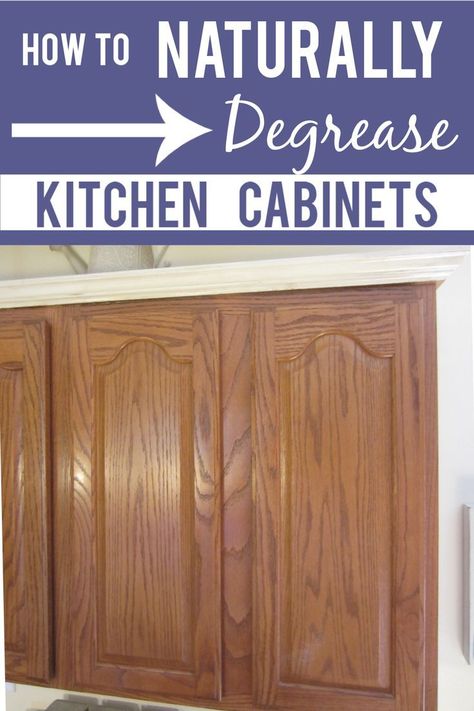 Degrease Kitchen Cabinets, How To Clean Kitchen Cabinets, Colorful Cabinets, How To Clean Kitchen, Cabinet Cleaner, Kitchen Degreaser, Wooden Kitchen Cabinets, Makeover Kitchen, Cabinets Makeover