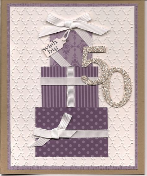 50th Birthday Handmade Cards, Happy 50th Birthday Cards Diy, 50th Card Ideas, 50th Cards Birthday For Women, Diy 50th Birthday Cards For Women, 50th Birthday Card Ideas For Women Diy, Handmade 50th Birthday Cards For Women, 60 Birthday Cards Handmade, 50 Birthday Cards For Women Handmade