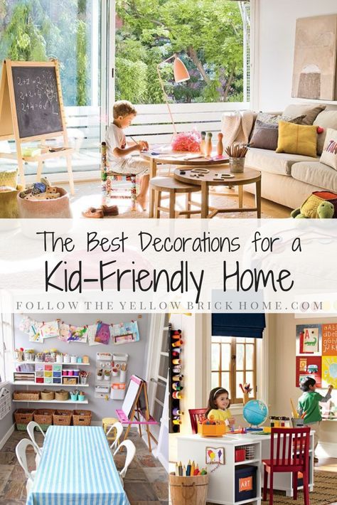 Kid-Friendly Decorating Ideas Family Friendly Decor, Scandinavian Family Home, Toddler Friendly Living Room Ideas, Kid Friendly Home Design, Family Room Design Kid Friendly, Kid Friendly Apartment Ideas, Kid Friendly Basement Ideas, Kid Friendly Home Decor, Kid Friendly Interior Design