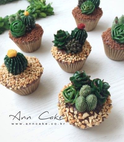 Cactus Cakes, Desert Dessert, Cactus Cupcakes, Succulent Cupcakes, Succulent Cake, Cactus Cake, Dessert Original, Buttercream Flower Cake, Cactus Party