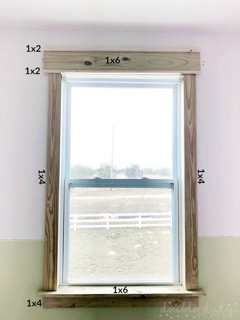 Window Trim Diy, Window Seal Ideas, Farmhouse Window Trim, Diy Window Trim, Farmhouse Trim, Barn Remodel, Pine Trim, Silo House, Farmhouse Window