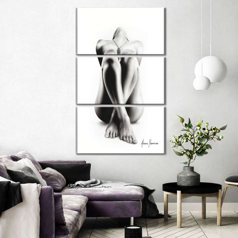 Embrace Femininity, Bouidor Photography, Multi Panel Canvas, Bedroom Art, Line Art Drawings, House Stuff, Wall Art Painting, Home Office Decor, Bedroom Wall