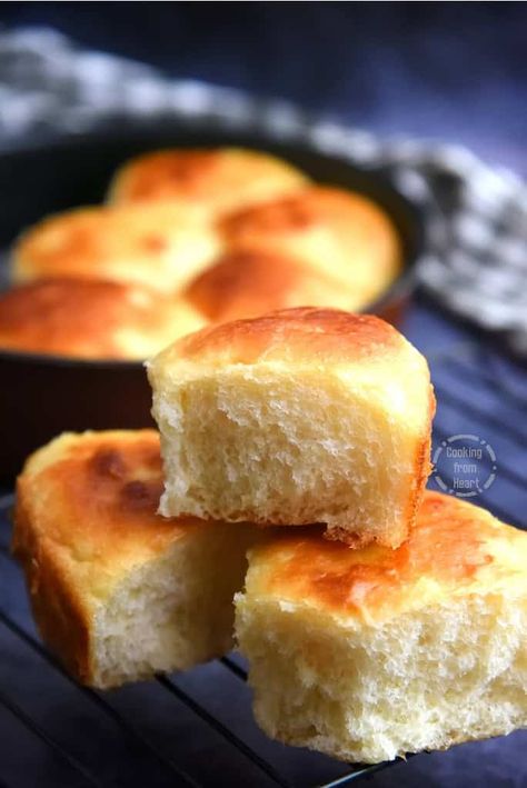 Potato Buns | No knead Potato Buns Recipe - Cooking From Heart Potato Buns Recipe, Potato Bun Recipe, Potato Buns, Burger Bun, Dinner Roll, Buns Recipe, No Knead Bread, No Knead, Bun Recipe