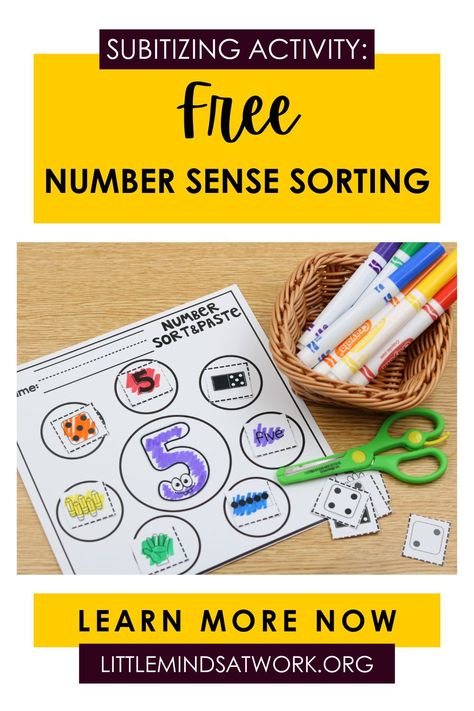 Comparing Number Activities Kindergarten, Math Activities For Preschoolers Daycare, Fun Hands On Math Activity For Kindergarten, Number 1 Sensory Activities, Foundation Maths Activities, Number Sorting Preschool, Free Number Sense Activities, Teaching Number Sense, Kindergarten Math Small Group Activities