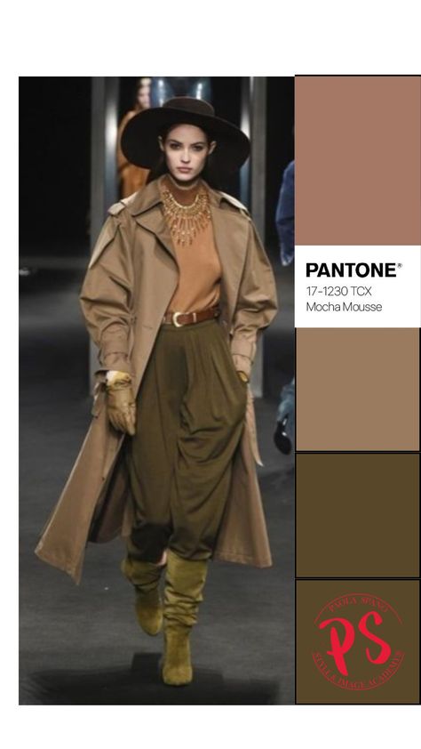 Taupe Outfit Color Combinations, Camel Color Outfits, Taupe Outfit, Olive Green Outfit, Lookbook Casual, Mocha Mousse, Colour Combinations Fashion, Color Combos Outfit, Color Combinations For Clothes