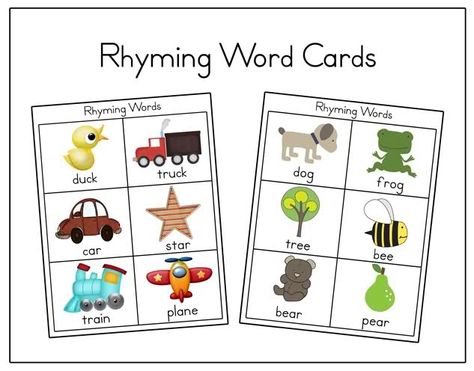 rhyming Preschool Rhyming, Rhyming Worksheet, Preschool Language, Rhyming Activities, Project Work, Pediatric Therapy, Preschool Literacy, Literacy Stations, Phonological Awareness