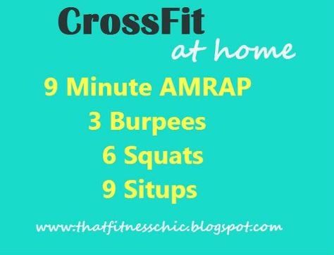 Easy Crossfit Workouts, At Home Crossfit, Home Wod, Home Crossfit, Amrap Workout, Crossfit Workouts At Home, Workout Easy, Crossfit At Home, Crossfit Wods