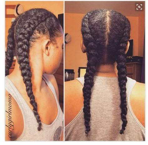 Dutch Braids Are Classic, Protective And These 9 Women Are Rocking Them Beautifully [Gallery] - Black Hair Information Dutch Braids, French Braids, Hair Afro, Beautiful Natural Hair, Pelo Afro, Two Braids, 4c Hair, Beautiful Braids, Natural Hair Inspiration