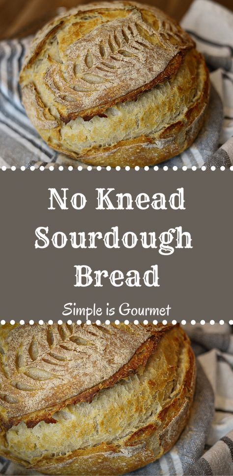 Sour Dough Dutch Oven Bread, Best Sandwich Bread, No Knead Sourdough Bread, No Knead Sourdough, No Knead Bread Recipe, Easy Sourdough Bread Recipe, Peasant Bread, Sourdough Bread Starter, Dutch Oven Bread