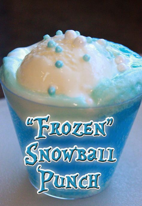 Snowball Punch, Frozen Punch, Snowball Drink, Winter Punch, Snowball Dance, Schnee Party, Disney Birthday Party Ideas, Frozen Bday Party, Anna Und Elsa