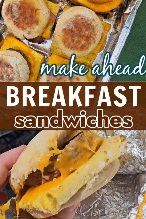 Make Ahead Breakfast Sandwiches Perfect for Camping - Refresh Camping Meal Prep For Camping, Domestic Skills, Make Ahead Breakfast Sandwiches, Hobo Pies, Breakfast Sandwiches Frozen, Pie Iron Recipes, Camping Food Make Ahead, Veggie Frittata, Pie Iron