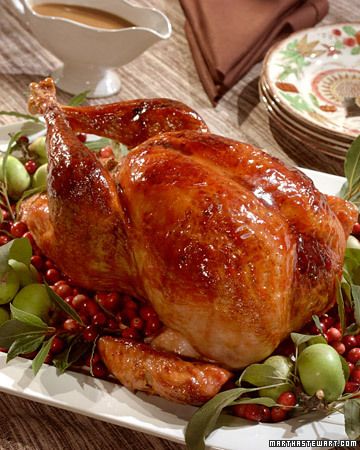 Martha Stewart's Cranberry Glazed Turkey with Cranberry-Cornbread Dressing. One gorgeous turkey! Cranberry Cornbread, Turkey Glaze, Thanksgiving Feast, Roasted Turkey, Thanksgiving Turkey, Turkey Recipes, Thanksgiving Dinner, Martha Stewart, Thanksgiving Recipes