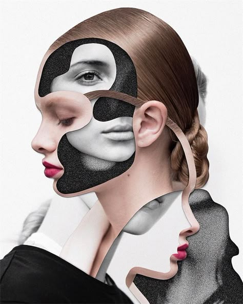 Poster Grafico, Face Collage, Collage Foto, Collage Portrait, Magazine Collage, V Magazine, Collage Ideas, Collage Illustration, Fashion Collage