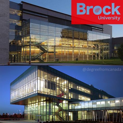 Brock University is a public research university located in St. Catharines, Ontario, Canada. It is the only university in Canada that is located in a UNESCO Biosphere Reserve located at the centre of Canada's Niagara Peninsula on the Niagara Escarpment.  #brockuniversity #BrockU #university #nofilter #instaphoto #student #university #book #library #bestoftheday #beauty #bestpicoftheday #igers #beautiful #education #instalike #admission #fun #loveit #instafollow #instapic #photooftheday Canada University, University In Canada, Brock University, University Design, Book Library, Ontario Canada, Design Architecture, Tennis Court, Ontario