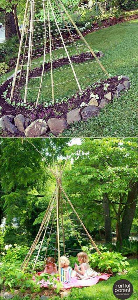 Garden Playhouse, Living Willow, Funny Vine, Have Inspiration, Garden Trees, Veggie Garden, Gardening For Kids, English Garden, Garden Paths