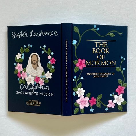 💗🤍💙 Painted Book Of Mormon, Women Activities, Young Women Activities, The Book Of Mormon, Book Of Mormon, Painted Books, Latter Day Saints, Painting Ideas, Jesus Christ