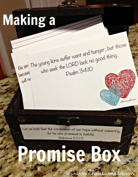 Making a Bible promise box...free Printables                                                                                                                                                                                 More Christian Activities, Christian Crafts, Bible Promises, Prayer Box, Bible Time, Printable Bible Verses, Bible Crafts, Never Again, Bible Journal