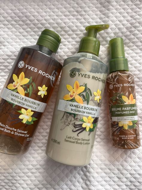 Yves Rocher Vanilla Bourbon, Shower Therapy, Vanilla Bourbon, Pretty Soap, Body Hygiene, Shower Skin Care, روتين العناية بالبشرة, Bath And Body Care, Yves Rocher