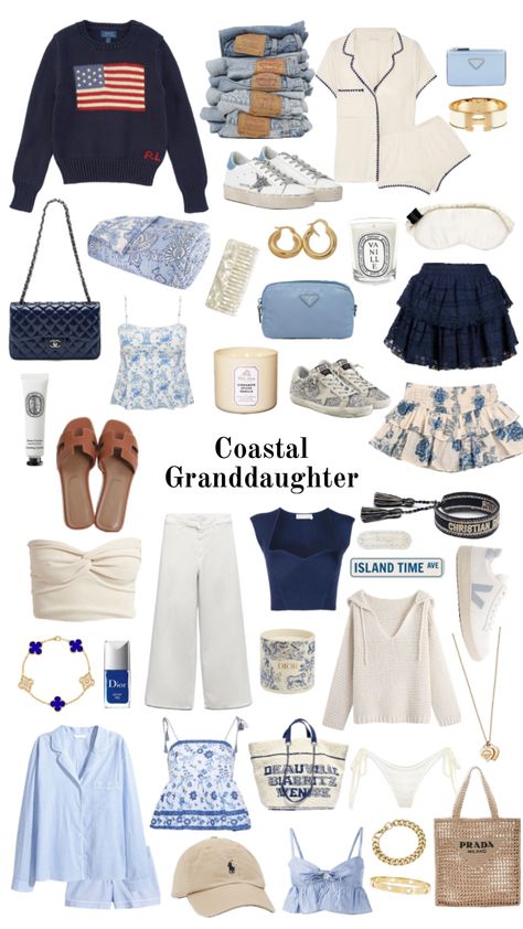 Nantucket Outfit Summer, Coastal Fashion, Preppy Fashion, Gamine Style, Coastal Granddaughter, Outfit Collage, Stockholm Fashion, Summer Fashion Outfits, Basic Outfits