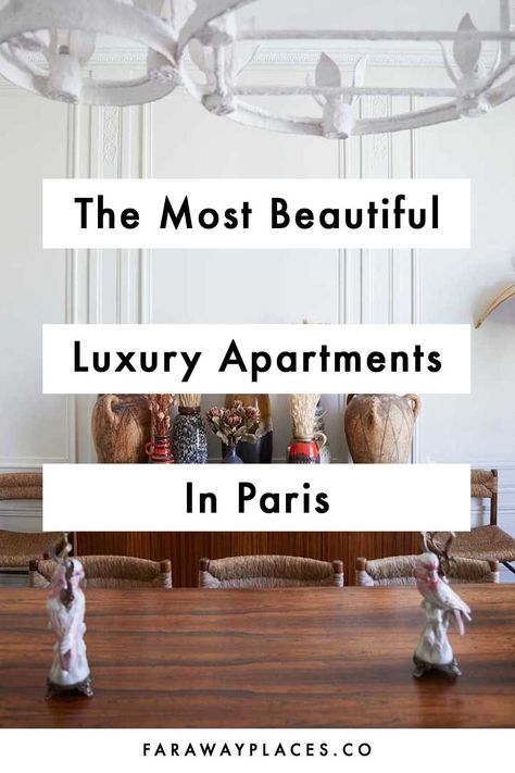 These are nine 9 incredible examples of super-luxe Paris apartment interiors - from the Paris home of an actual heiress (Aerin Lauder) to Gertrude Stein's apartment and one-half of the French band Air. Lots of bedroom ideas, living room ideas, and an amazing number of chandeliers. Paris Bedroom Ideas, Parisian Style Living Room, Modern French Apartment, Parisian Style Apartment, Paris Apartment Interiors, Paris Living Rooms, Paris Apartment Decor, Apartments In Paris, Parisian Interior Design