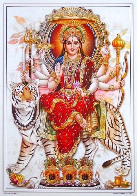 Durga Bhavani Navaratri Durga Images, Durga Devi Images, Goddess Tripurasundari, Godly Pictures, Shakti Maa, Ambe Maa, Lord Durga, Maa Image, Maa Durga Photo