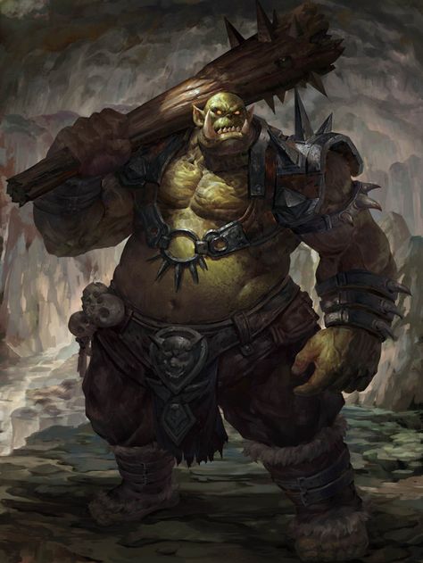 Orc gigante Orc Warrior, Heroic Fantasy, Gothic Fantasy Art, By Any Means Necessary, 다크 판타지, Fantasy Races, Fantasy Monster, Wow Art, Creature Concept Art