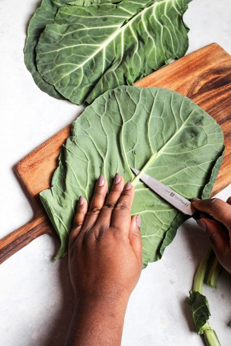 How to Prepare Collard Greens for Wraps - Clean Foodie Cravings Collard Green Recipes, Collard Green Wraps, Collard Wraps, Week Detox, Collard Greens Recipe, Detox Meal Plan, Collard Green, Eat Healthy Food, Healthy Food Facts