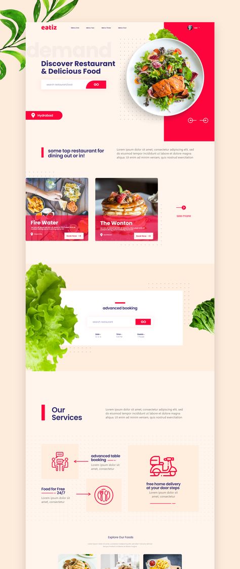 Food Restaurant Website Design, Franchise Website Design, Restaurants Website Design, Sauce Website Design, Restaurant Website Design Landing Pages, Restaurant Landing Page Design, Food Website Design Layout, Restaurant Landing Page, Food Website Layout