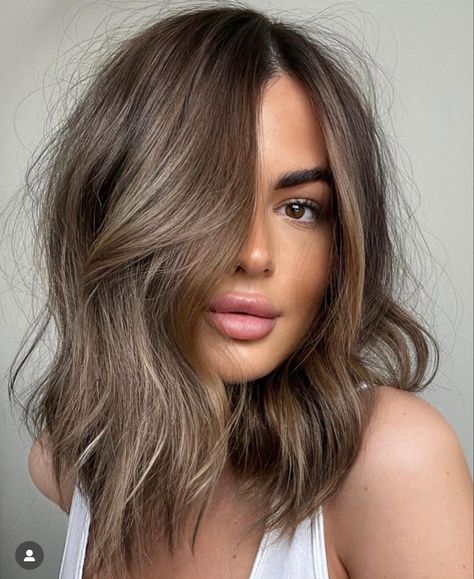 Mushroom Brown Hair Color, Ash Brown Hair Balayage, Mushroom Brown Hair, Hair Color For Brown Eyes, Brown Hair Color Ideas, Mushroom Hair, Mushroom Brown, Brown Hair Inspo, Hair Adviser