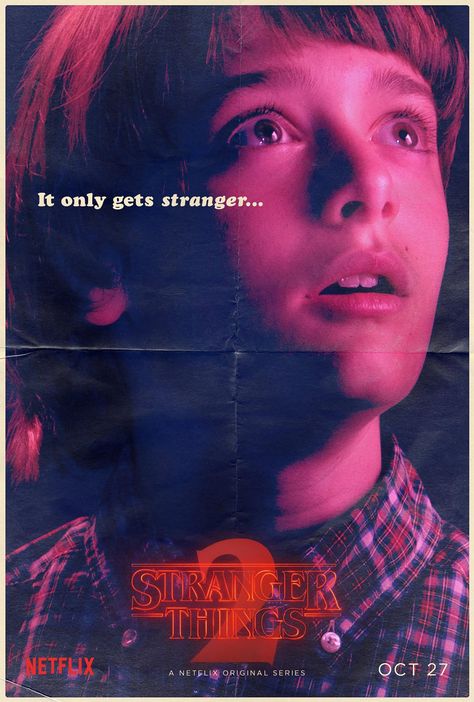 Stranger Things 2 Poster, Les Goonies, Strange Things Season 2, Watch Stranger Things, Stranger Things Poster, Stranger Things Season 3, Stranger Things 2, Stranger Things Tv, Stranger Things Characters