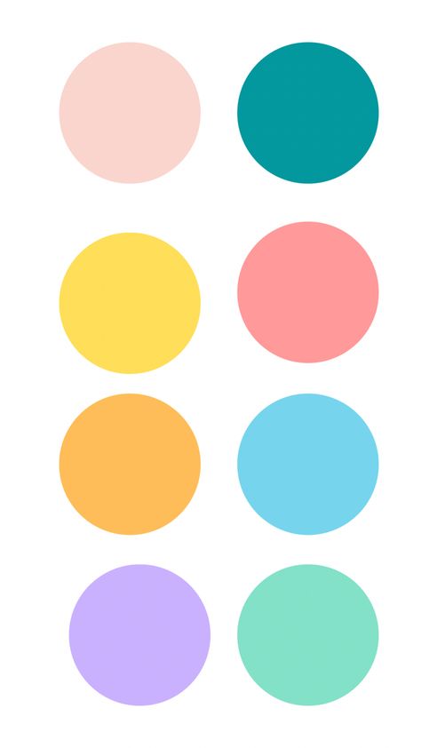 Groovy Color Pallete, Summer Colour Scheme, Bright Nursery Color Palette, Popsicle Color Palette, Vsco Colors Palette, Bright Color Pallete Aesthetic, Whimsical Color Palette Colour Schemes, Bright Pastel Colour Palette, Bright Summer Palette