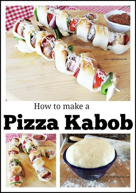 How to Make a Pizza Kabob- All the Ingredients of a pizza but on a skewer. #Kabobs #Pizza #PizzaKabob #Skewers #OnAStickRecipes #KabobRecipes Pizza Skewers, Pizza On A Stick, Pizza Kabobs, Pizza Creative, Wrap Pizza, Make A Pizza, Lemonade Smoothie, Southern Cooking Recipes, Crazy Kitchen