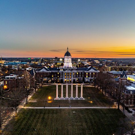 Columbia Missouri Mizzou Aesthetic, Mizzou Campus, Jesse Hall, Emily Core, Mizzou Football, Cheap Desk, Columbia Missouri, City Planning, College Aesthetic