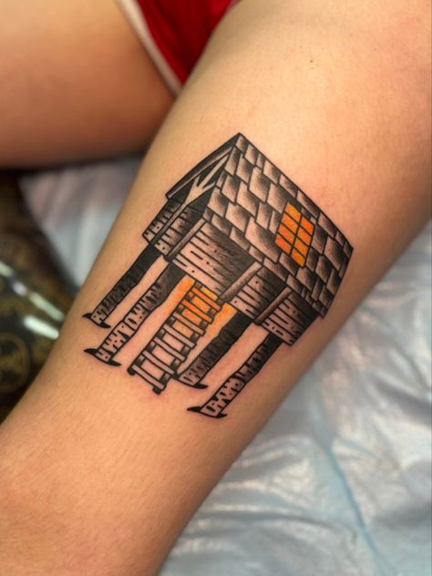 Subtle Horror Tattoo, Horror Sibling Tattoos, Treehouse Of Horror Tattoo, Horror Movies Tattoos, Movie Themed Tattoos, Conjuring Tattoo, Hereditary Tattoo, Horror Film Tattoo, Treehouse Tattoo