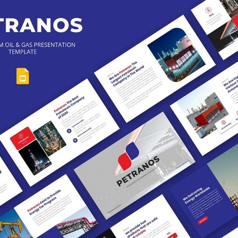 Petranos - Petroleum Oil & Gas Google Slide Template Company Presentation, Gas Company, Portfolio Web Design, Oil Gas, Slide Template, Personal Portfolio, Photography Projects, Company Profile, Oil And Gas