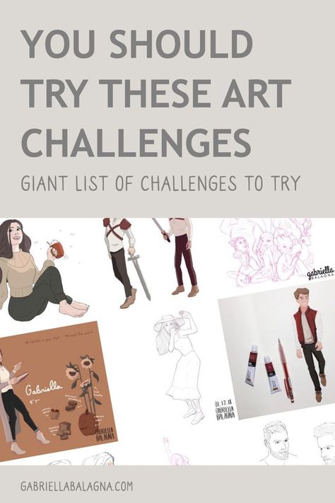 Art Challenge Ideas You Should Try Out. Giant list of drawing challenges for artists. There are monthly art challenge ideas, fun art challenges, art improvement challenges, 30 day art challenges, DTIYS, deviantart ideas, social media drawing challenges, and more. Get drawing prompts, ideas to draw, figure out what to draw, and beat art block. These art prompt ideas will beat any boredom and help you fill a sketchbook. Improve your art and have fun at the same time! Challenges 30 Day, Fun Art Challenges, Art Challenge Ideas, Monthly Art Challenge, Fill A Sketchbook, Art Improvement, 30 Day Art Challenge, What Should I Draw, 30 Day Drawing Challenge